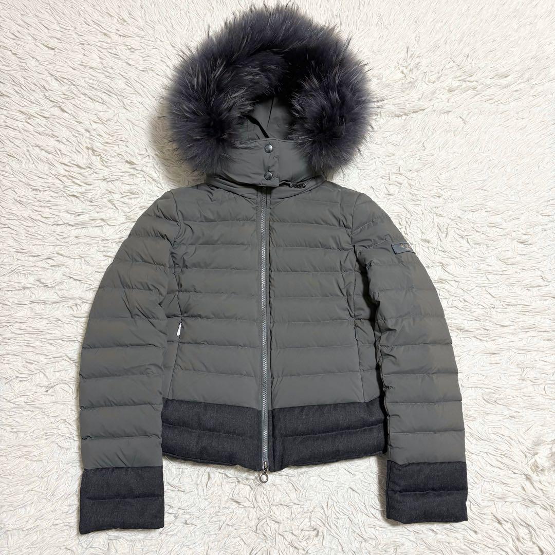 未使用級✨TATRAS VERENA ダウンジャケット チャコールグレー 03