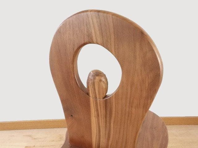 ふくろう　椅子　ダイニングチェアーC イス　ウォールナット材　勇峰工芸（新）
