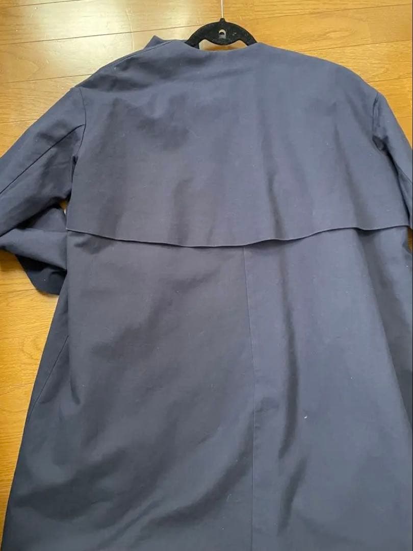 ネイビーオープンフロントコート