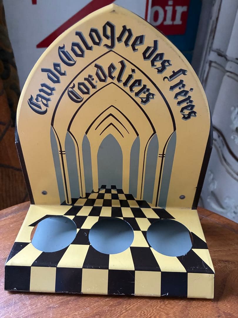 フランス　アンティーク　ホーロー　サイン　看板　ディスプレイ　パヒューム　ボトル