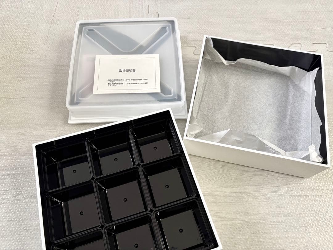 ディーンアンドデルーカ　三段重　大　ホワイト　保冷バッグセット