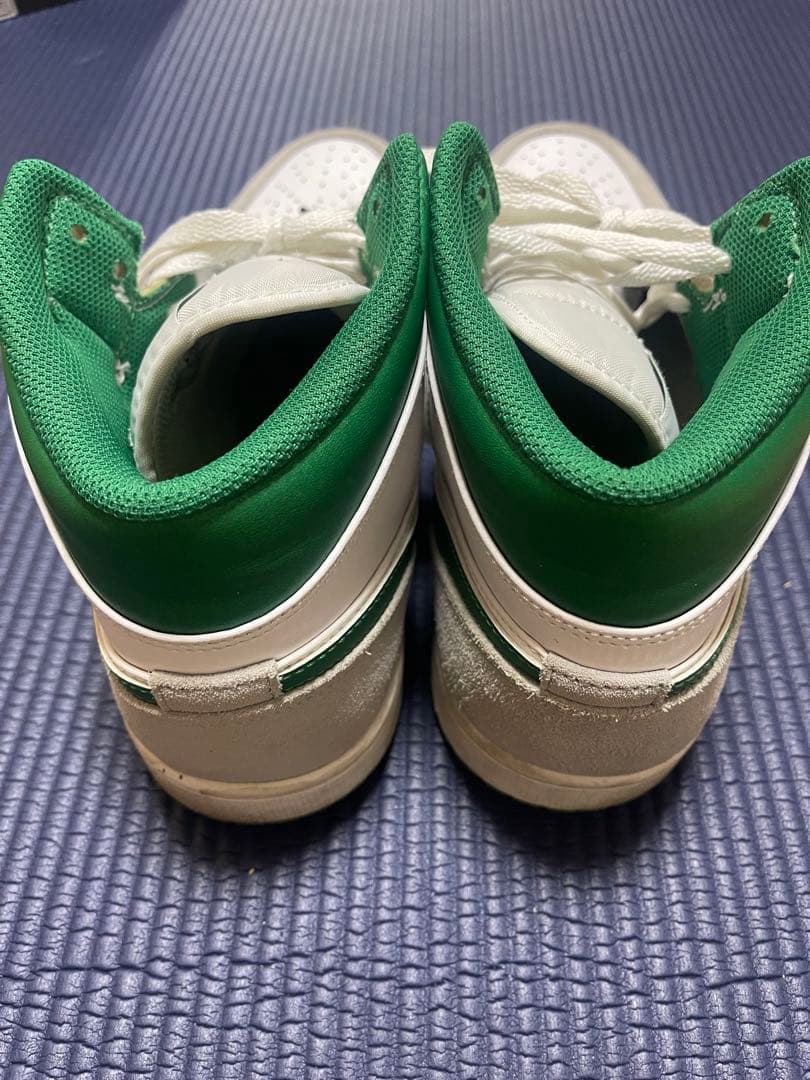 Air Jordan ホワイト/グリーン ハイカットシューズ　27.5cm
