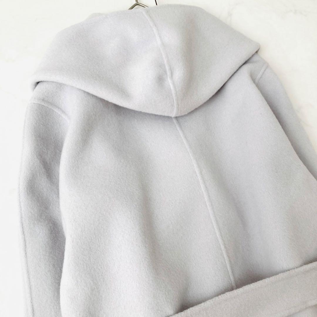 新品タグ付✨️アナイ　リバーコート　ベルテッド　フーデッド　ロング丈　38 M