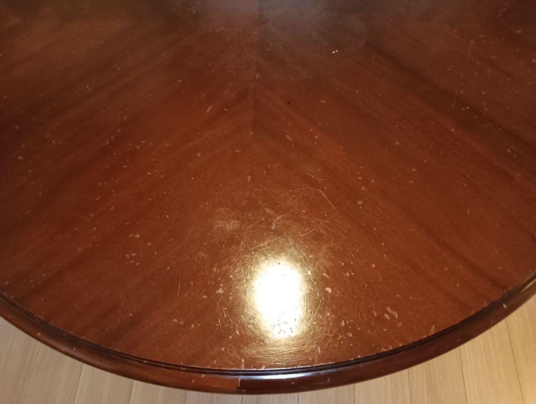 大塚家具ダイニングテーブル　 マホガニー 　クイーンアン