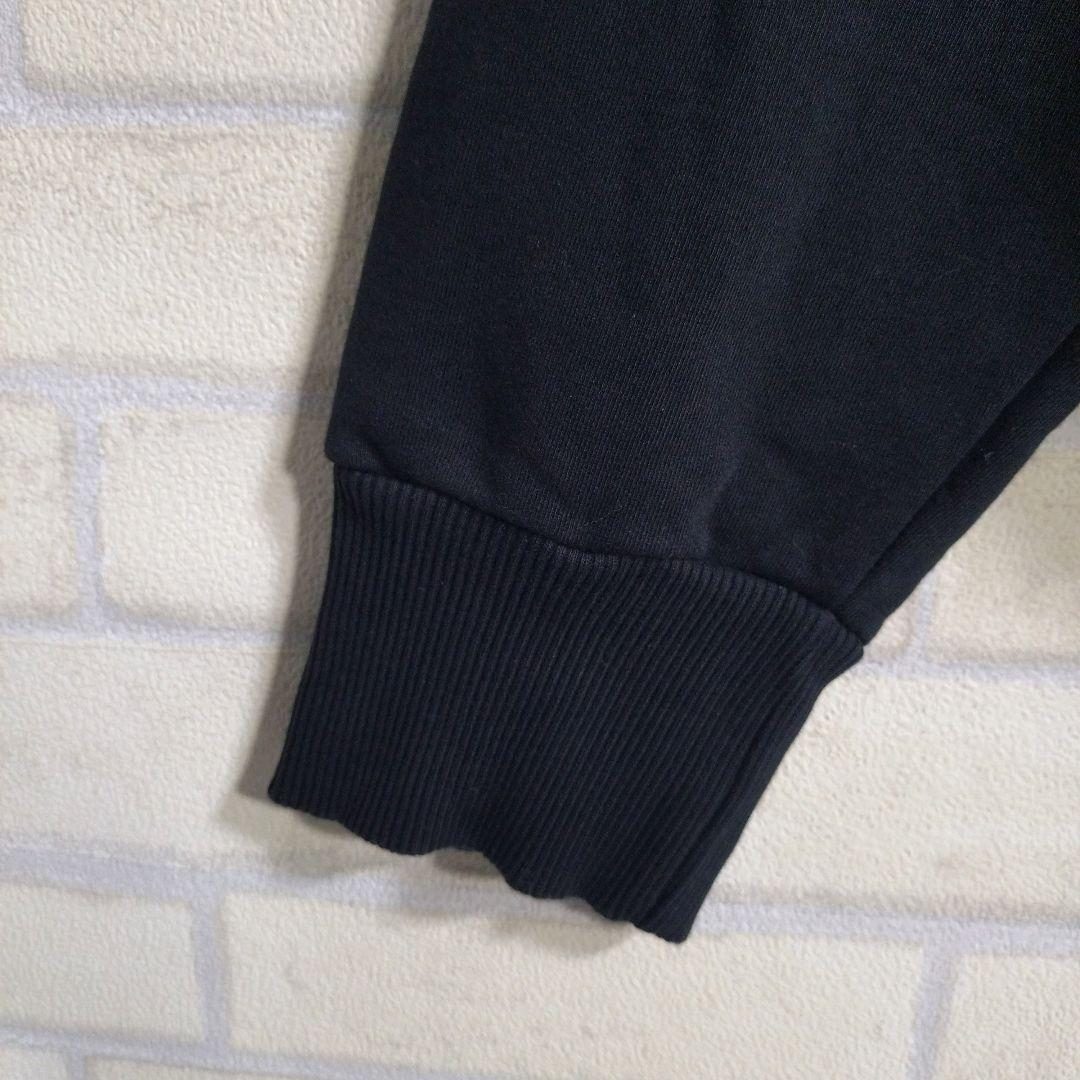 ディーゼル★DIESEL ビッグロゴ プルオーバー パーカー 黒 XL