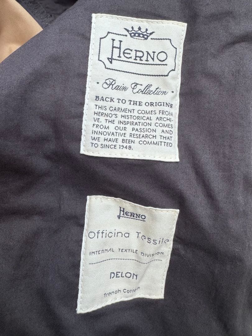 Herno ヘルノ　トレンチコート　キャメル　48サイズ