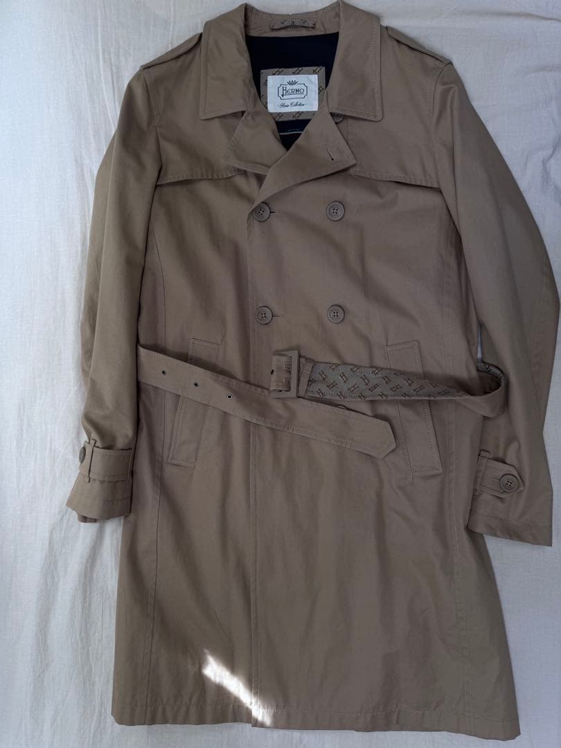 Herno ヘルノ　トレンチコート　キャメル　48サイズ