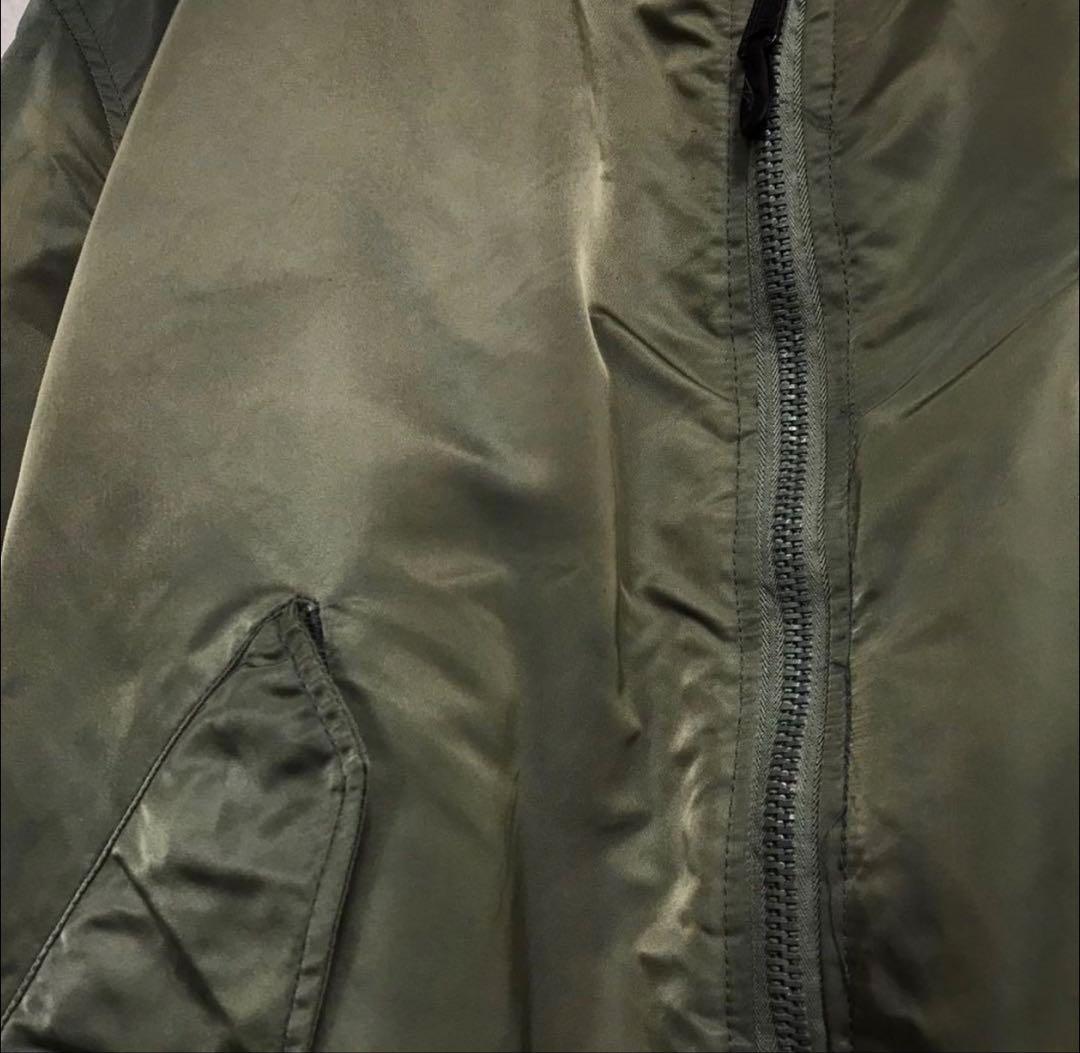 90s AVIREX MA-1 ミリタリーフライトジャケット　USA製 L