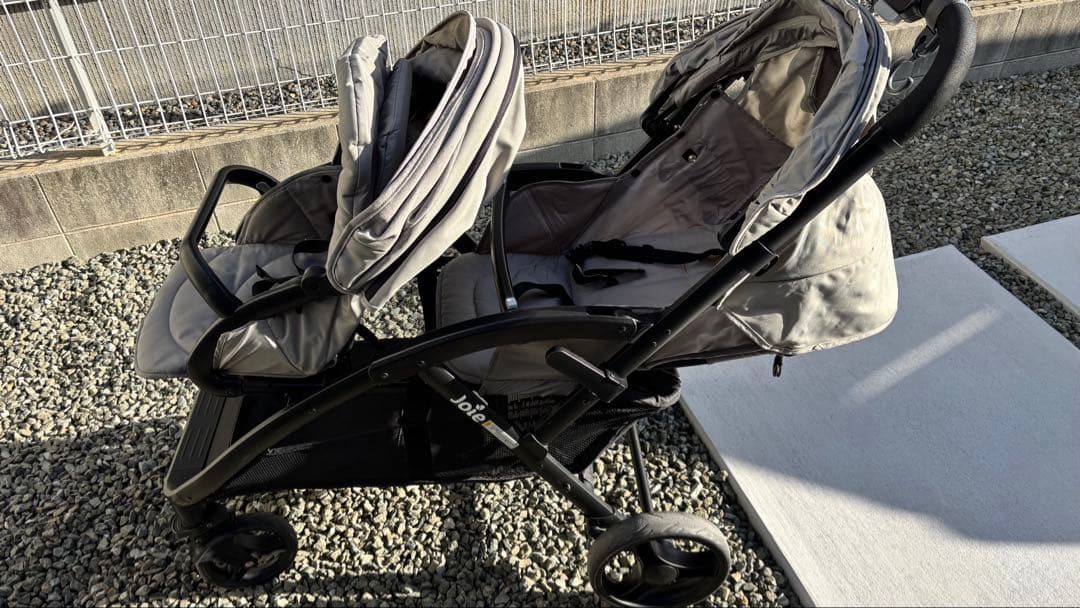 美品！Joie エヴァライトデュオ2人乗りベビーカー　縦型