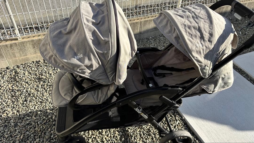 美品！Joie エヴァライトデュオ2人乗りベビーカー　縦型