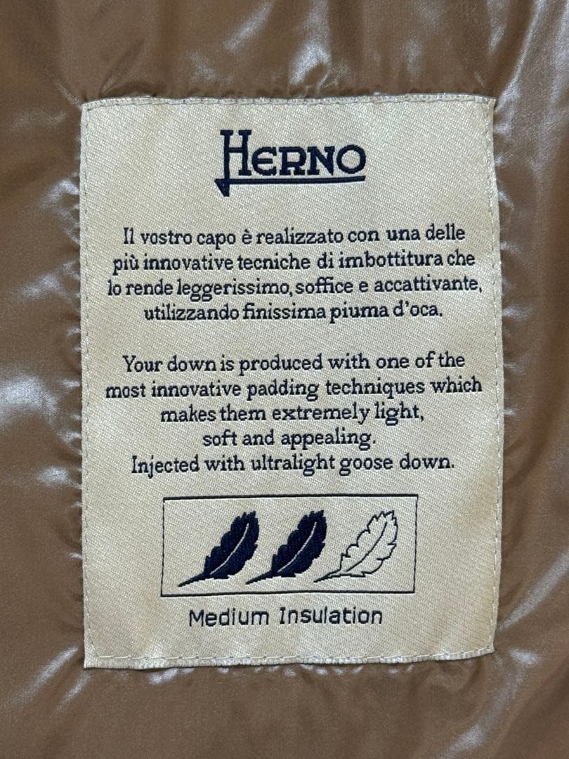 HERNO ヘルノ ナイロンウルトラライトダウンジャケット38 美品