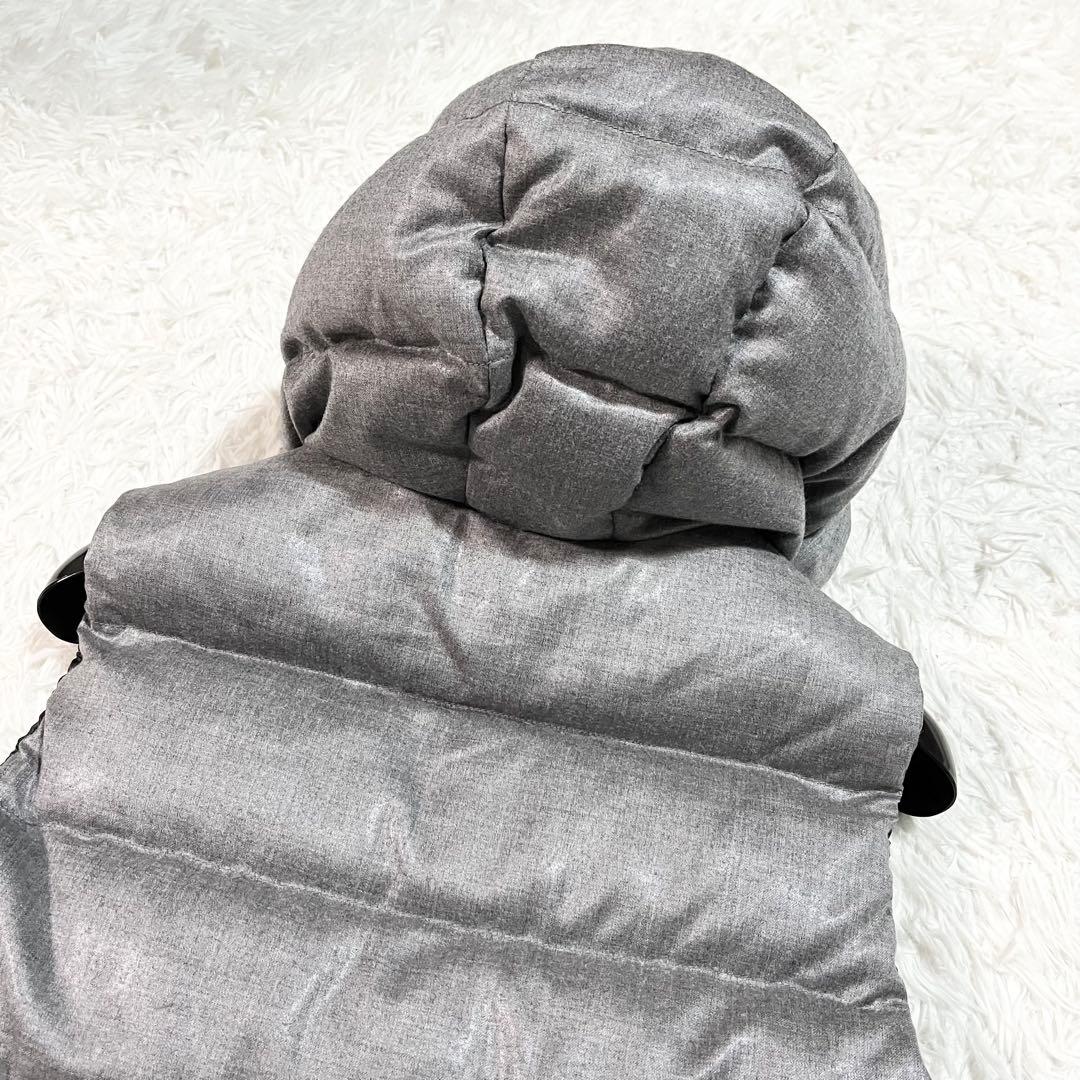 美品　デュベティカ　FEBEDUE　ダウンベスト　別注　カシミヤ混　40 グレー