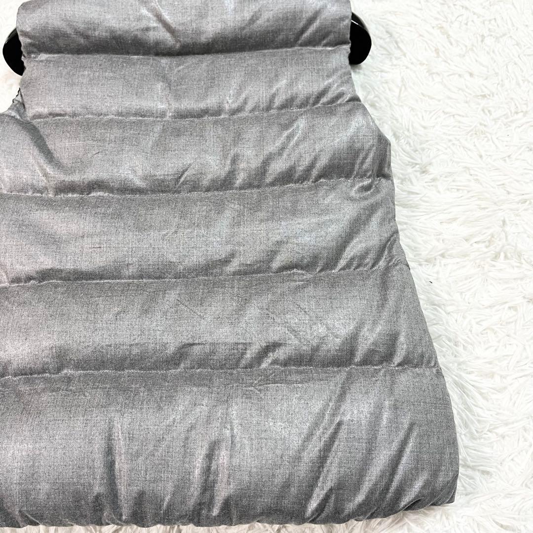 美品　デュベティカ　FEBEDUE　ダウンベスト　別注　カシミヤ混　40 グレー