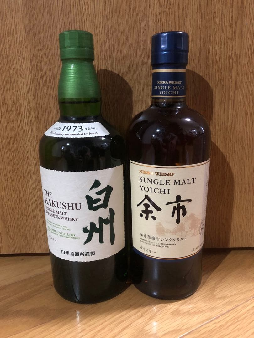 白州、余市　ウイスキー2本セット