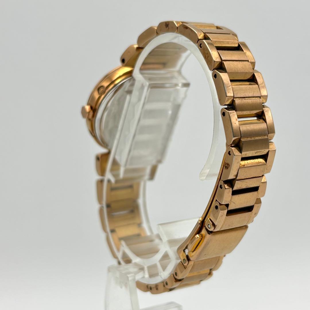 【稼動】シチズン クロスシー 電波ソーラー シェル文字盤 腕時計 ゴールド系