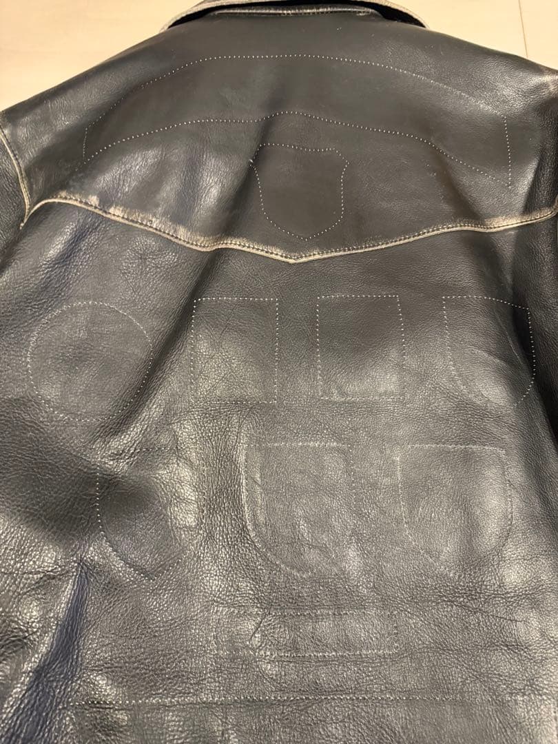 【美品】NUMBER（N）INE 02ss ライダースジャケット XL