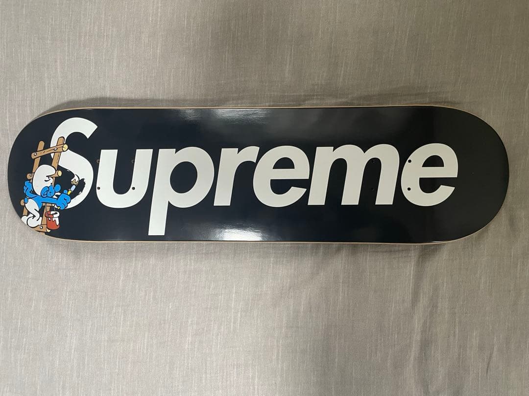 スケートボード supreme smurfs skateboard Black