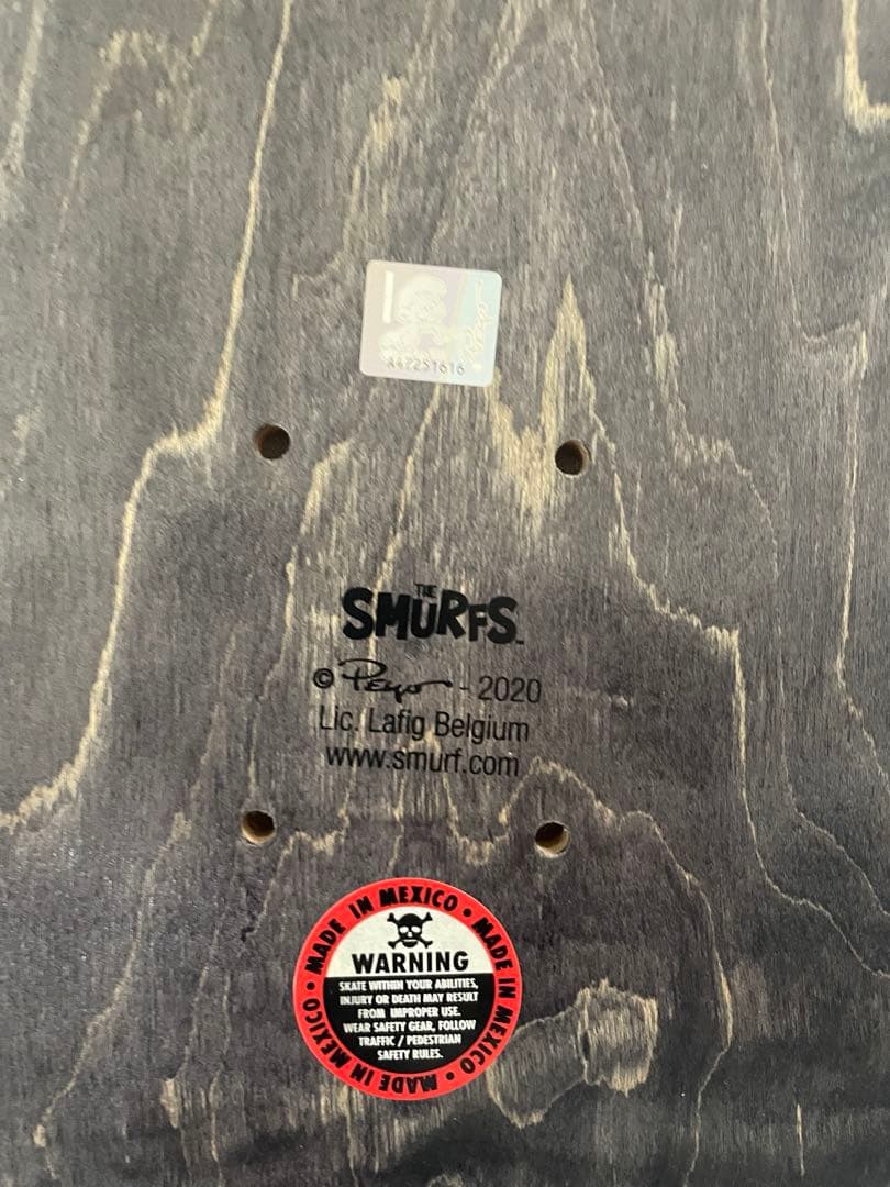 スケートボード supreme smurfs skateboard Black