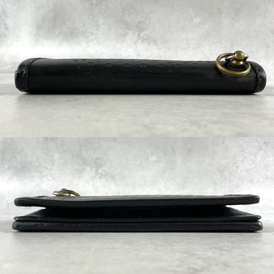 入手困難✨ キャリー CALEE 長財布 トラッカーウォレット レザー ブラック