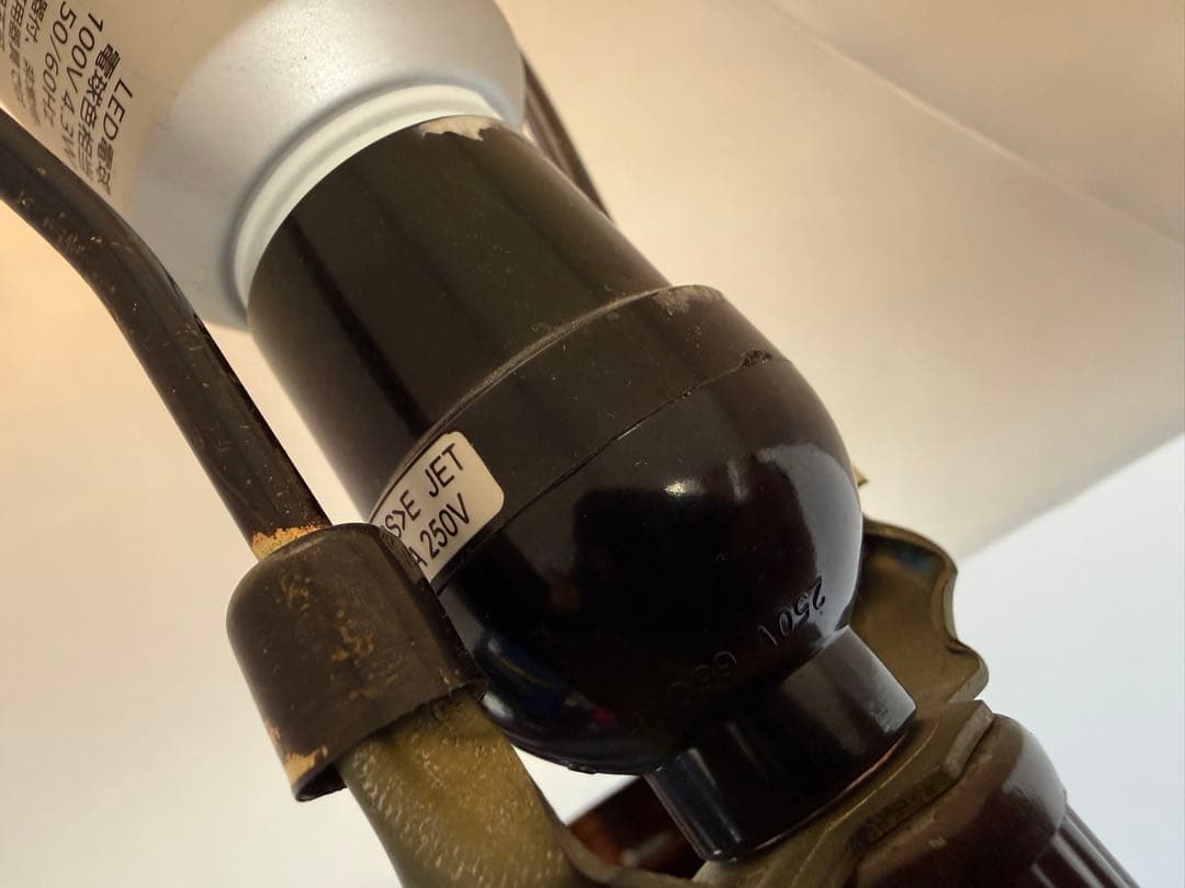 イタリア製 クラシック フロアスタンドランプ 鋳物調×ガラス装飾 151.5cm