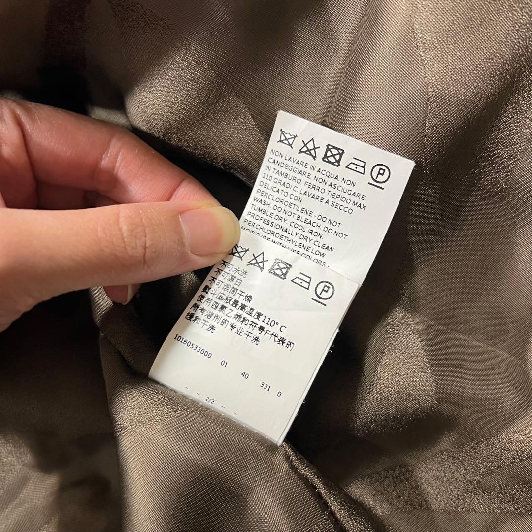 極美品 マックスマーラ アルパカ シャギー 白タグ ロングコート ブラウン 40