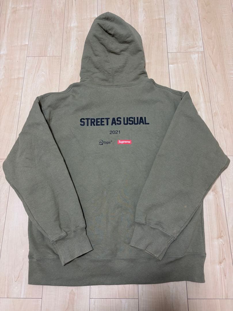 2021AW supreme×wtaps コラボパーカー　スウェット