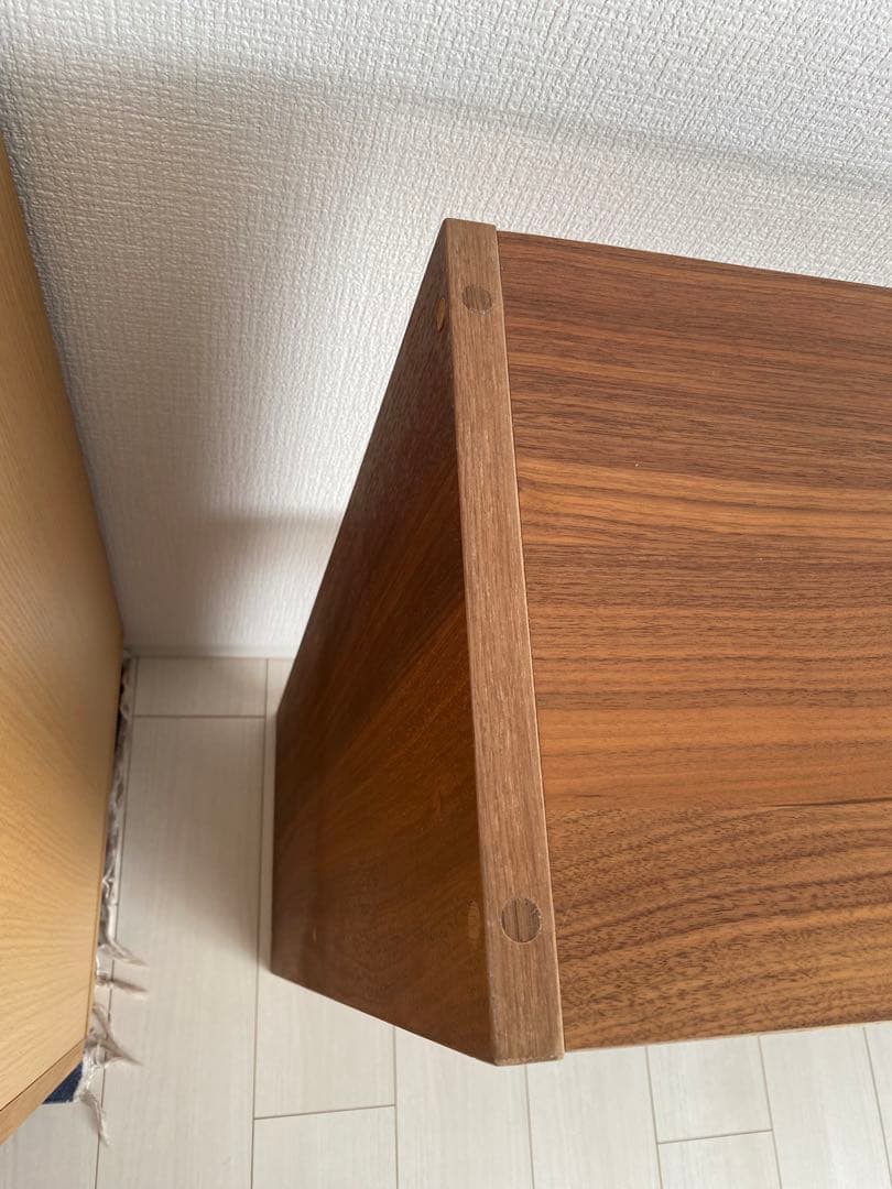 無印良品　スタッキングシェルフ・ワイド・2段　ウォールナット