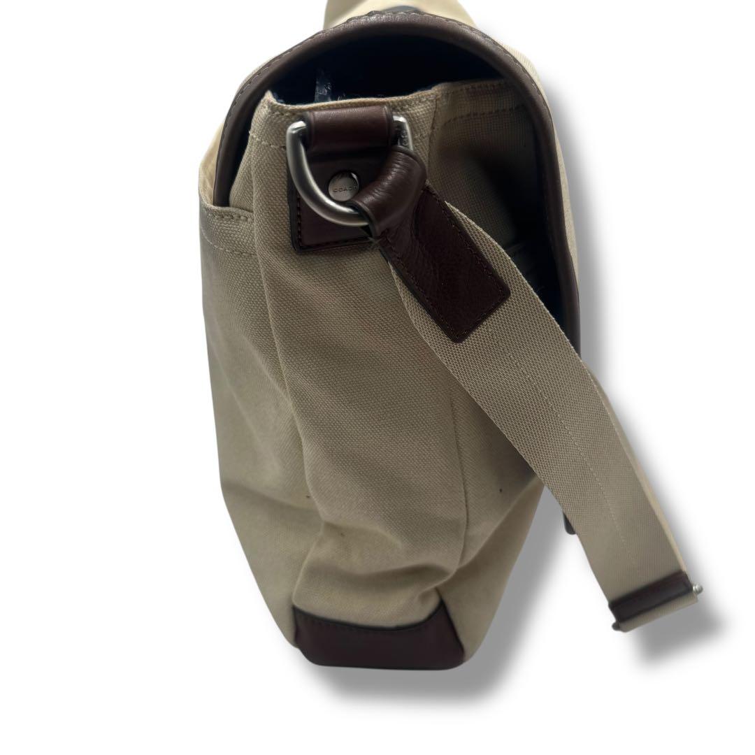 COACH コーチ ロゴ メッセンジャーバッグ ショルダーバッグ デニム メンズ