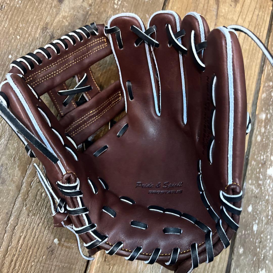 ZETT 野球 硬式グローブ 内野手用 硬式プロステイタス 二塁手 遊撃手用