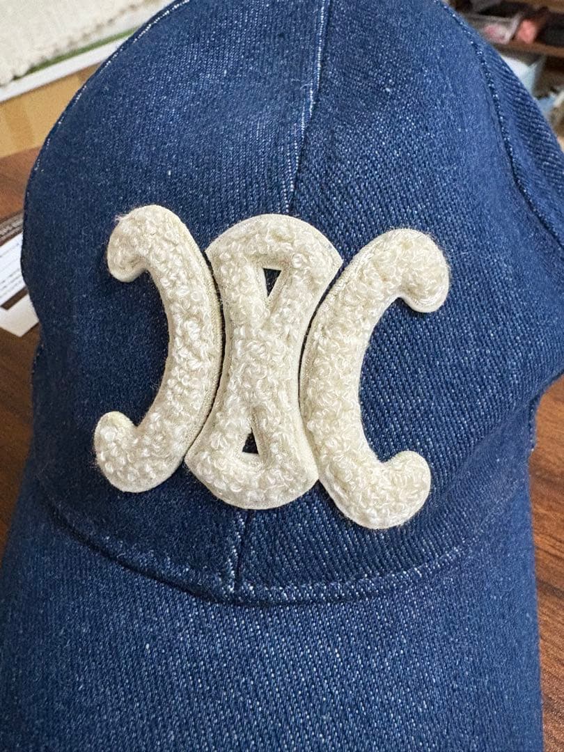 CELINE デニムキャップ Mサイズ