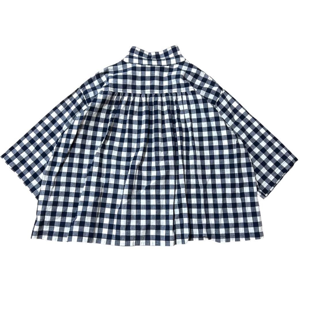 限定色！ネストローブ コットンリネンワッシャーギンガム スリーピングシャツ