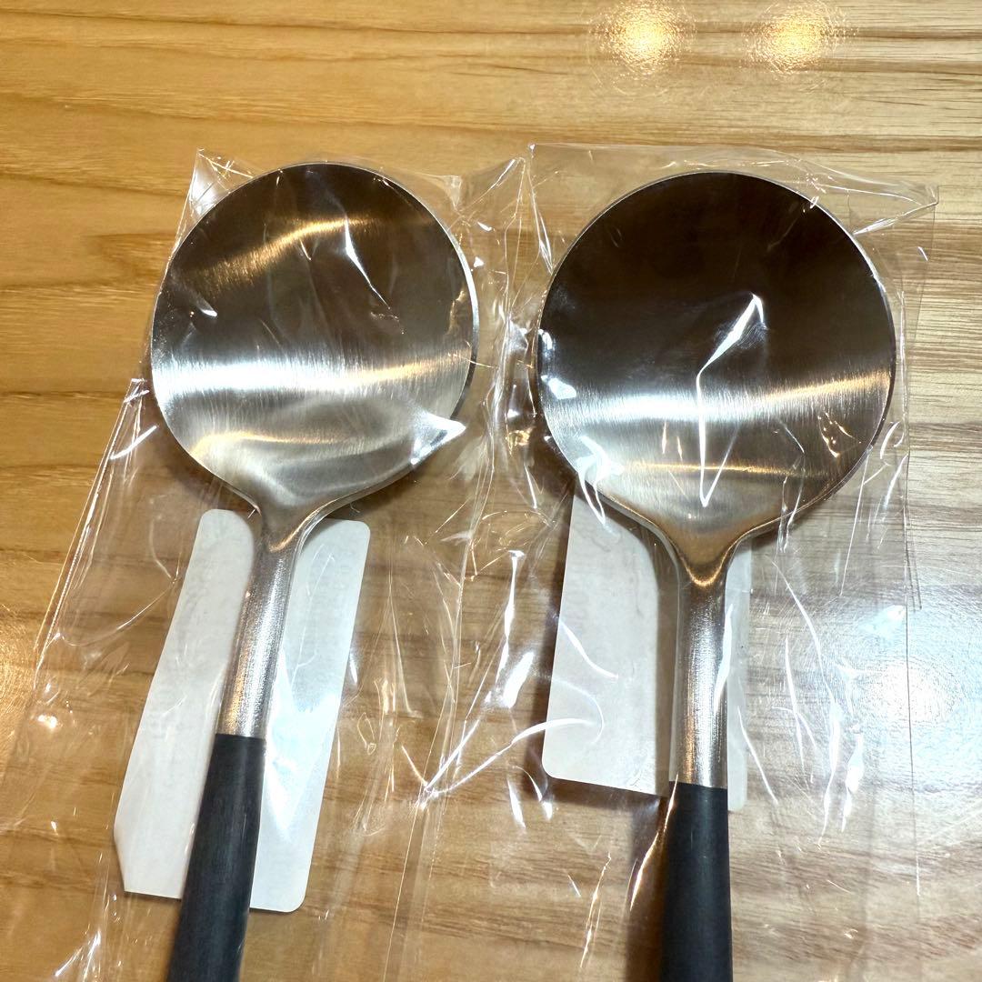 【新品未使用】　クチポール　ゴア　ブラック　シルバー　カトラリーセット