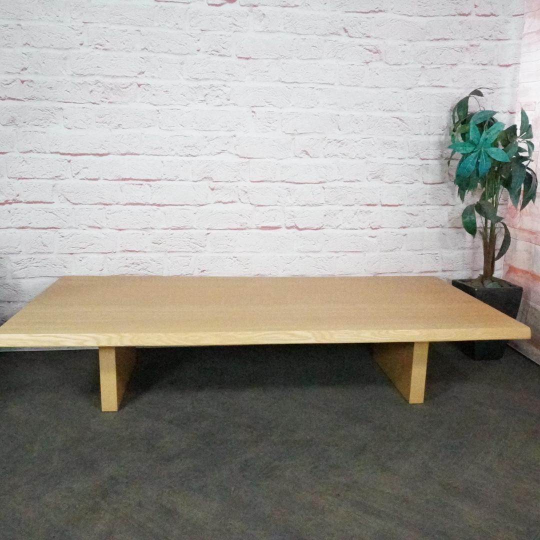 柏木工/KASHIWA センターテーブル 座卓 オーク、タモ無垢集成材