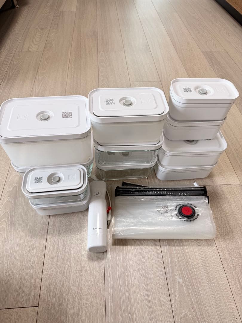 ツヴェリング　真空容器　セット　ポンプ付