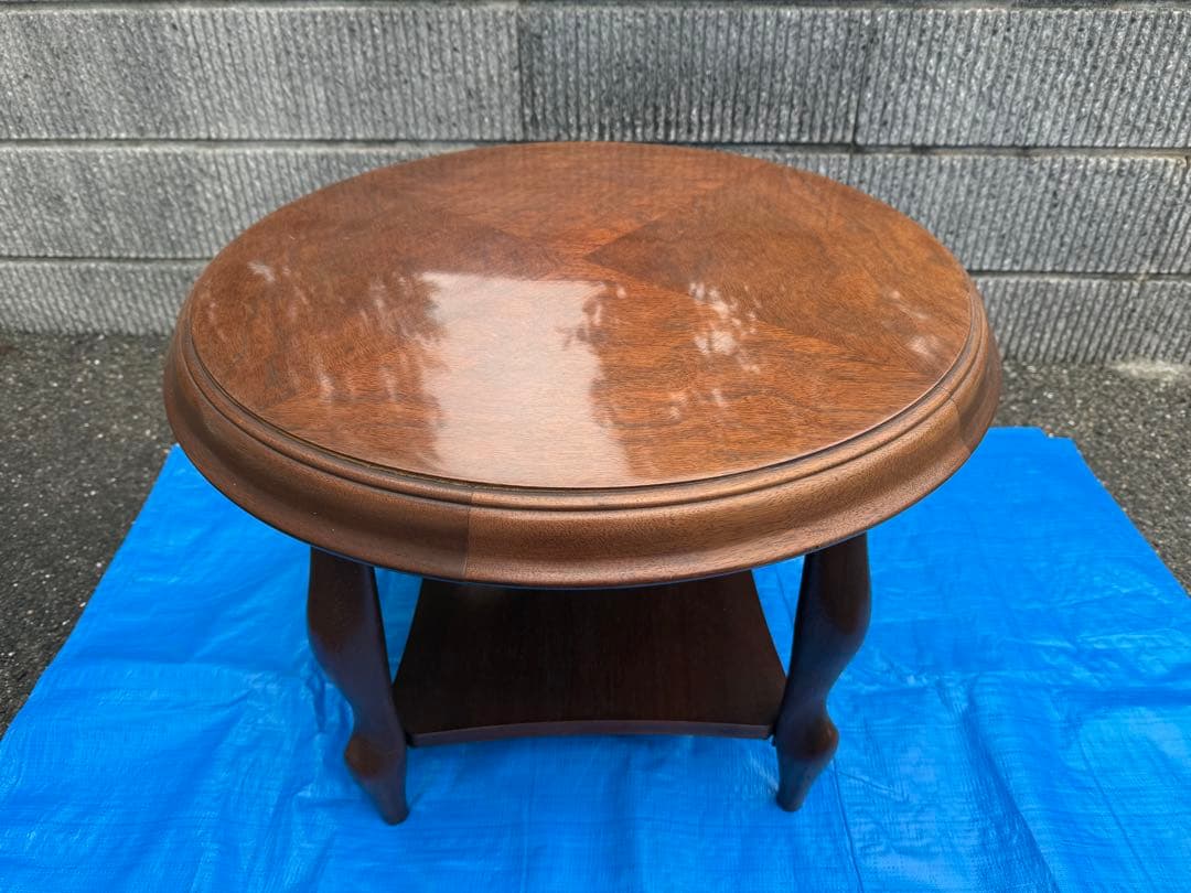 【O-1874】マルニ木工 ベルサイユ ラウンドテーブル コーヒーテーブル