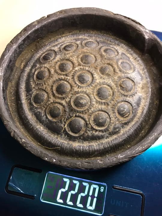 #A 古美術　骨董　鉄製　文鎮　レザークラフトの型