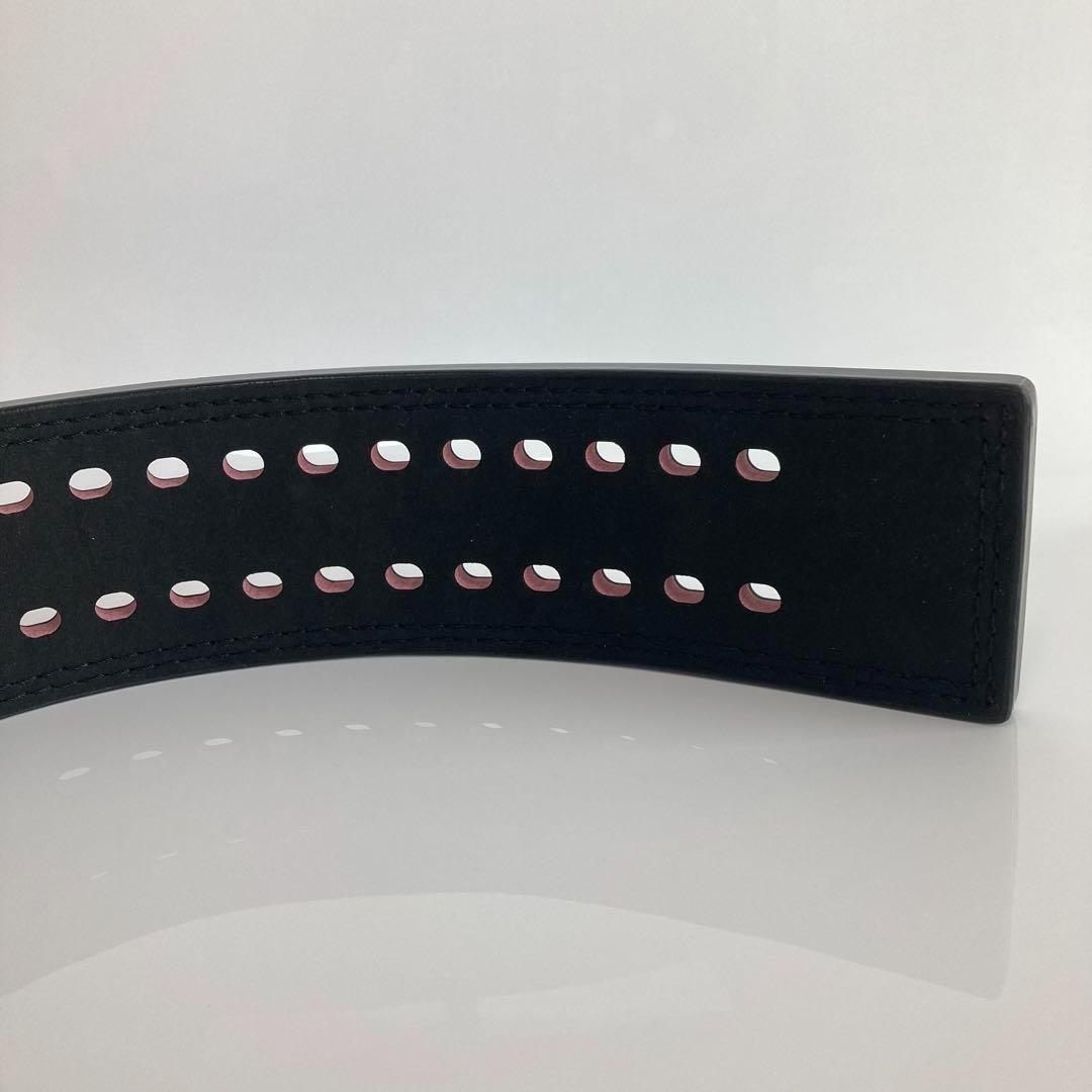 新品 パワーベルト レバーアクション Ｌサイズ ワンタッチ可変式　黒×シルバー