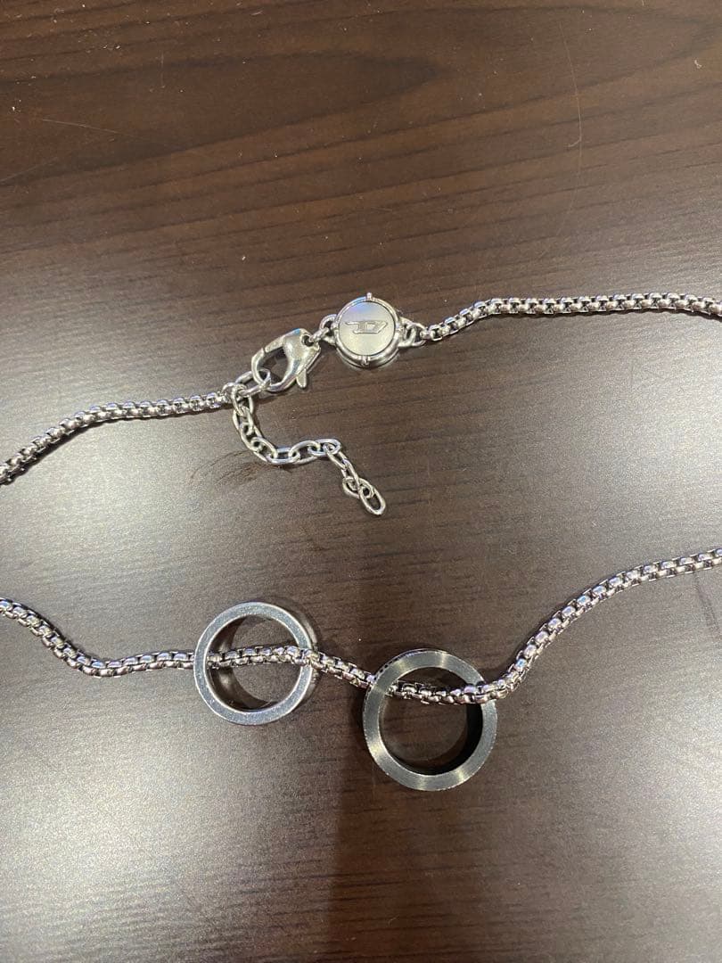 DIESEL 2つのリング ネックレス