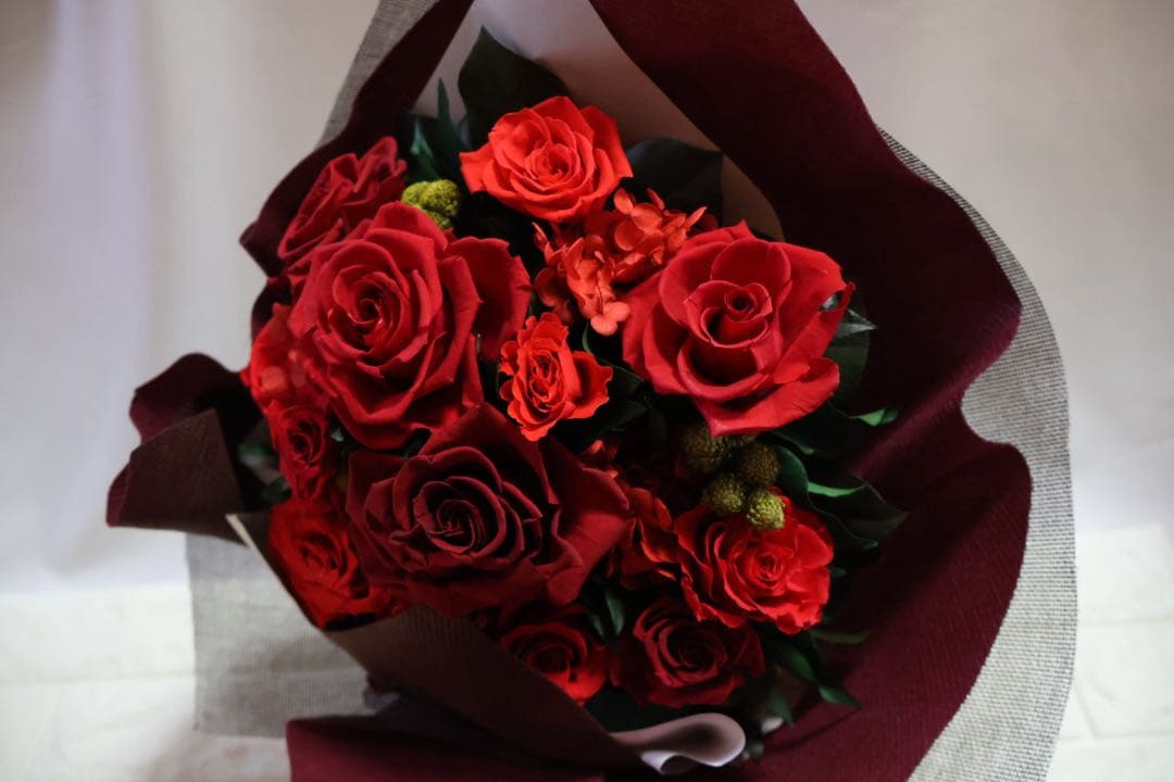 ベルフルール　プリザーブドフラワー　スタンド造花M