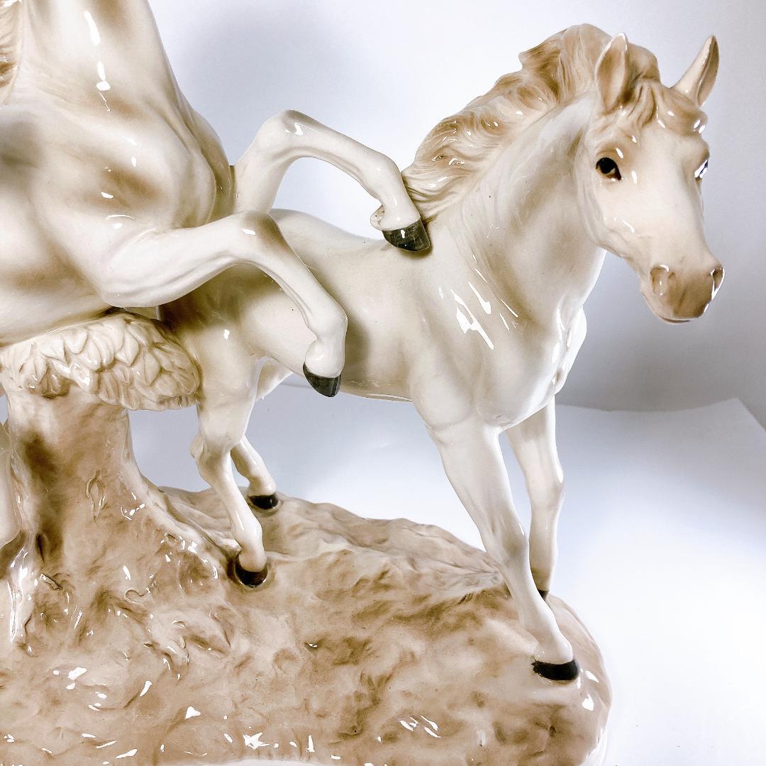 アルトマン ECHT ALTMANN 白馬 3頭 オブジェ（置物）　馬・ホース