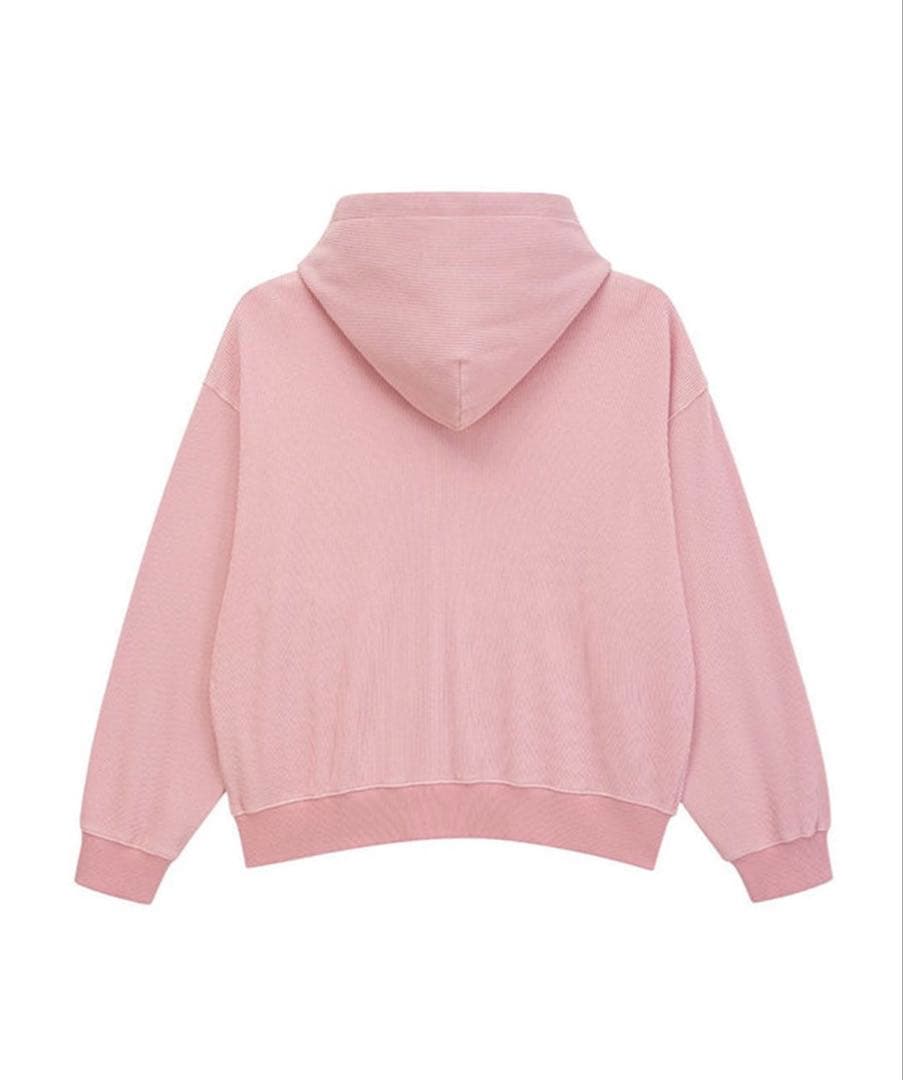 WOKE EDGE グラフィックパーカー ピンク