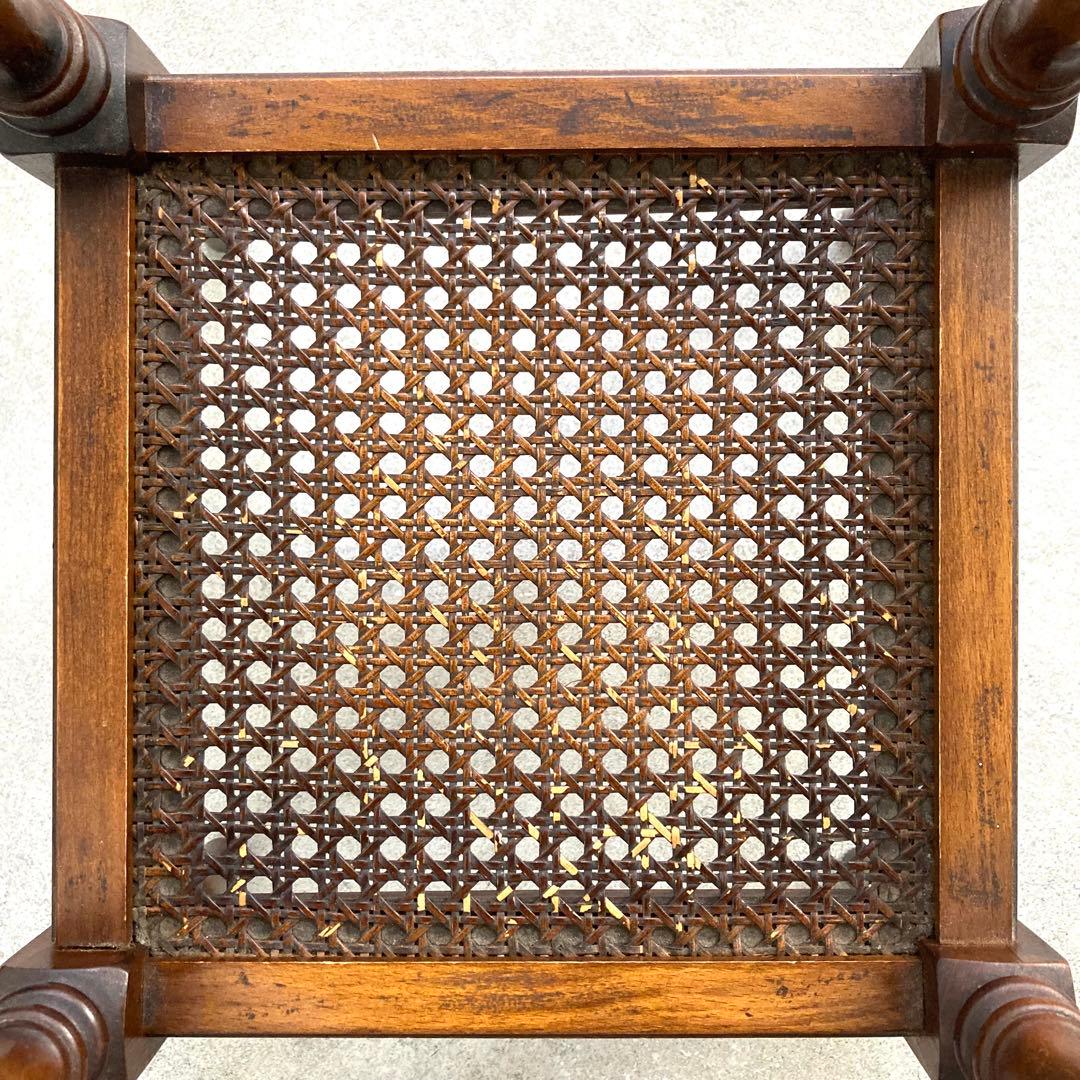 オールドカリモク アンティーク コロニアル 花台 電話台 飾り台 サイドテーブル