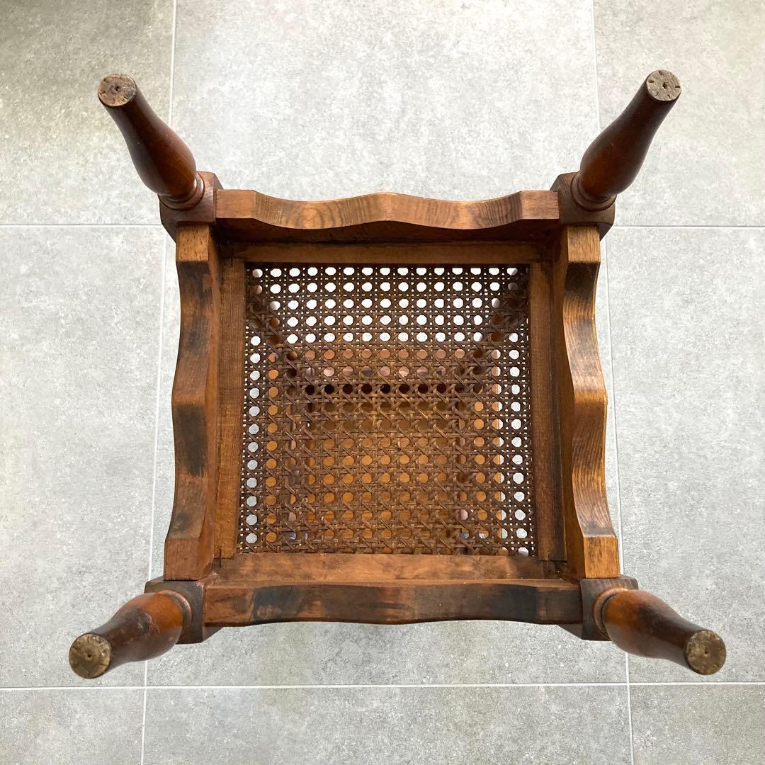 オールドカリモク アンティーク コロニアル 花台 電話台 飾り台 サイドテーブル