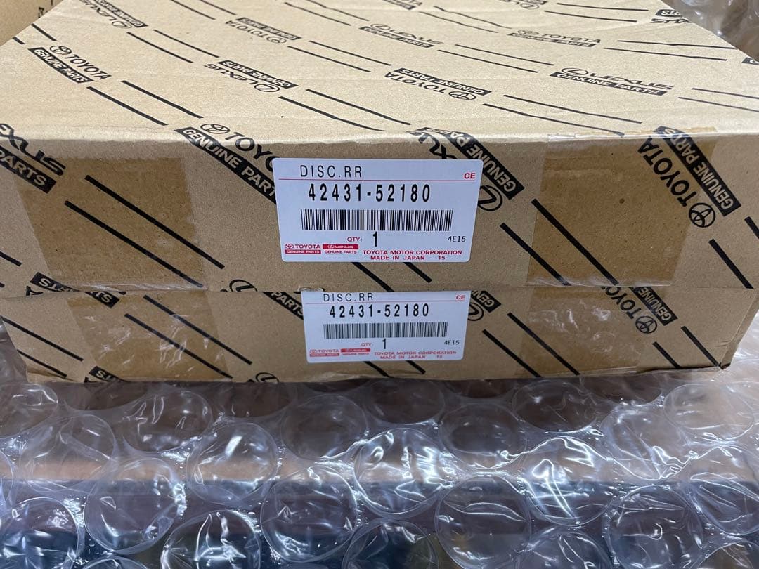 トヨタ純正 カローラスポーツ PCD114.3化 ブレーキローター前後セット