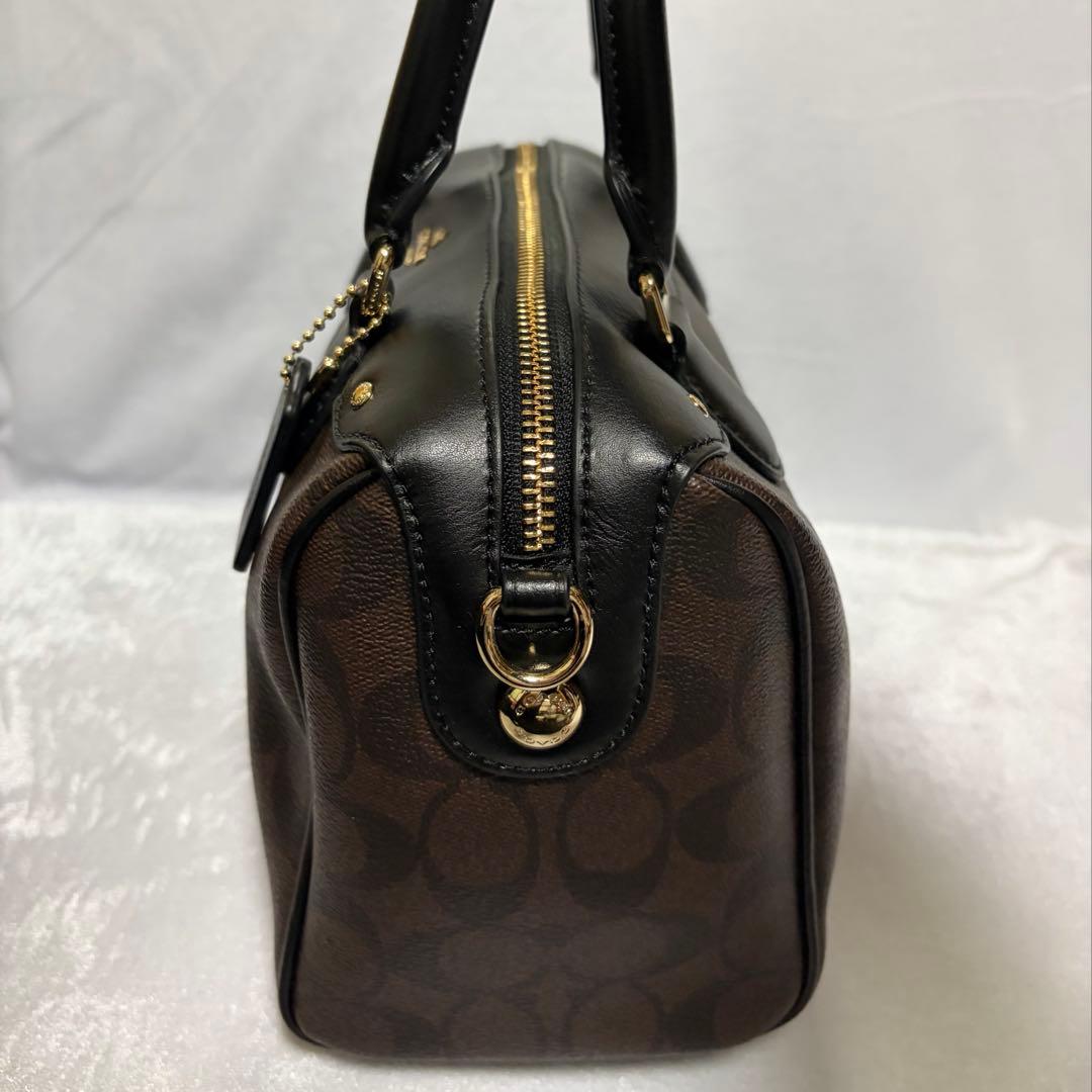 【未使用品】COACH コーチ 2way ミニボストンバック ショルダーバッグ