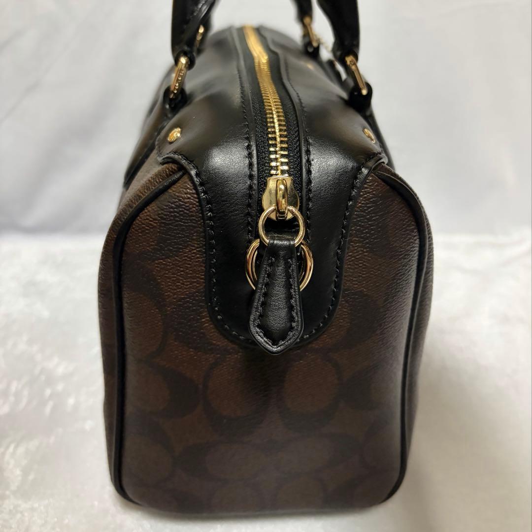 【未使用品】COACH コーチ 2way ミニボストンバック ショルダーバッグ