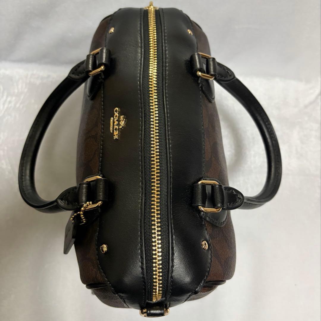 【未使用品】COACH コーチ 2way ミニボストンバック ショルダーバッグ