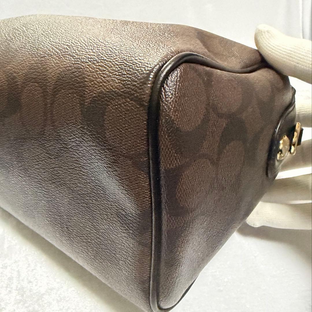 【未使用品】COACH コーチ 2way ミニボストンバック ショルダーバッグ