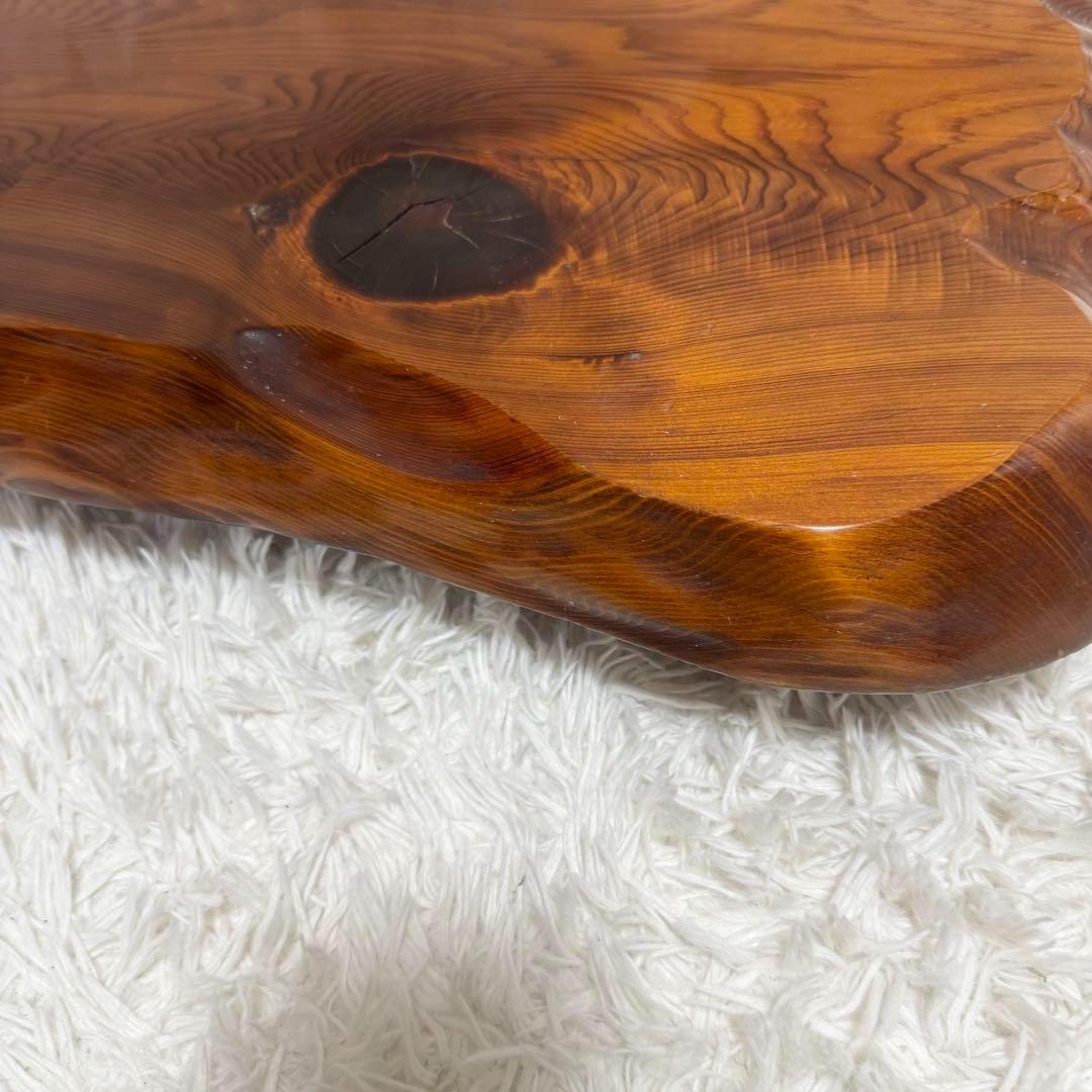 【刻印彫り】世界遺産　屋久杉 一枚板 極上木目 天然木総無垢 ローテーブル