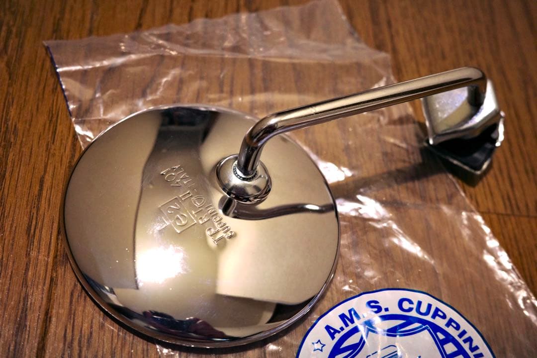 ベスパ　ミラー　ランブレッタ 丸ミラー ボルト固定式　カウルミラー クッピーニ